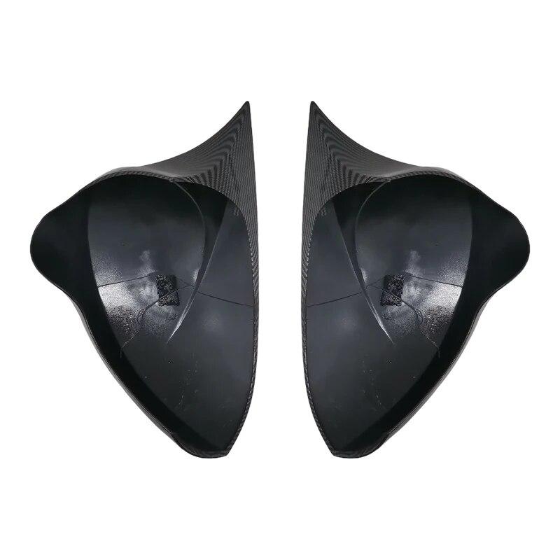 For Seat Ibiza MK4 2pcs Gloss Car Rear View Mirror Cover Caps Ibiza 6J 6P SC ST MPI TSI TDI Coupe Estate Hatchback 2008-2015