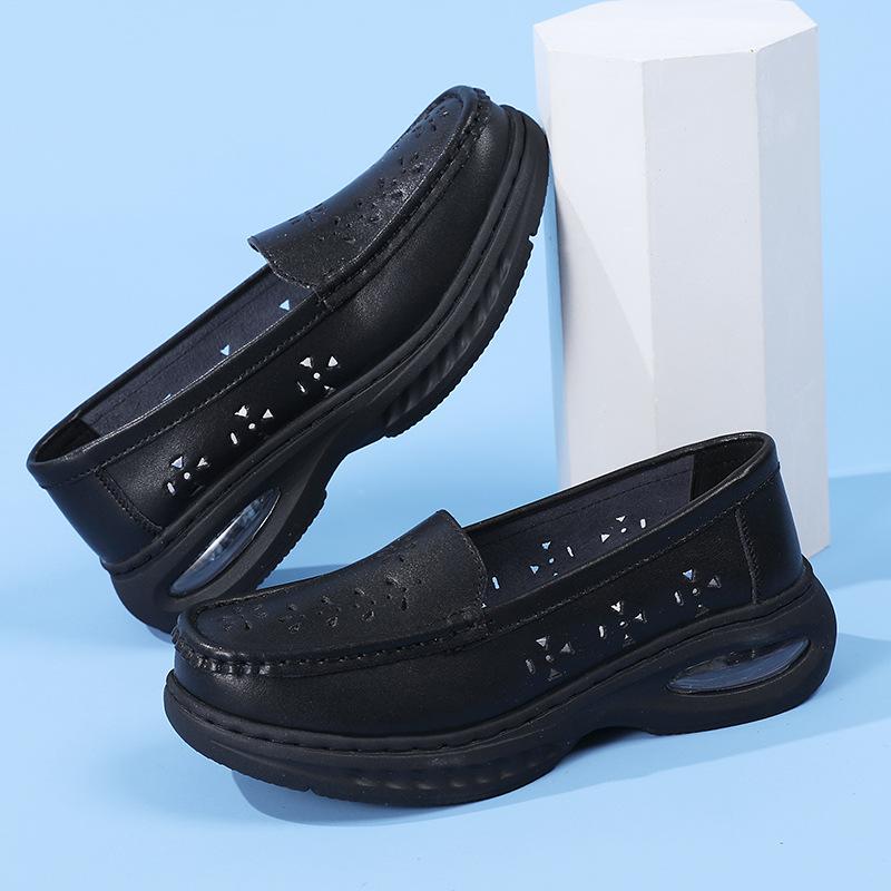 Plus Size Shoes for Women 34-42 Spring Summer Autumn Women Slip On Platform Wedges Comfortable Non-slip Nursing Shoes