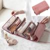 Cosmetic Bag PU Leather Large-capacity Travel Cosmetics Storage Bags Women Portable Handbag Multifunction Waterproof Washing Bag