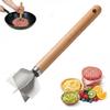 304 Stainless Steel Meat Chopper 6 Ground Beef Masher With Wooden Handle Ground Beef Cooker Hood Complete with Wall Bracket