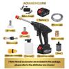 600W Cordless Washer Jet Electric Car Washer Guns High Pressure Cleaner 288VF Foam Nozzle For Car Auto Cleaning