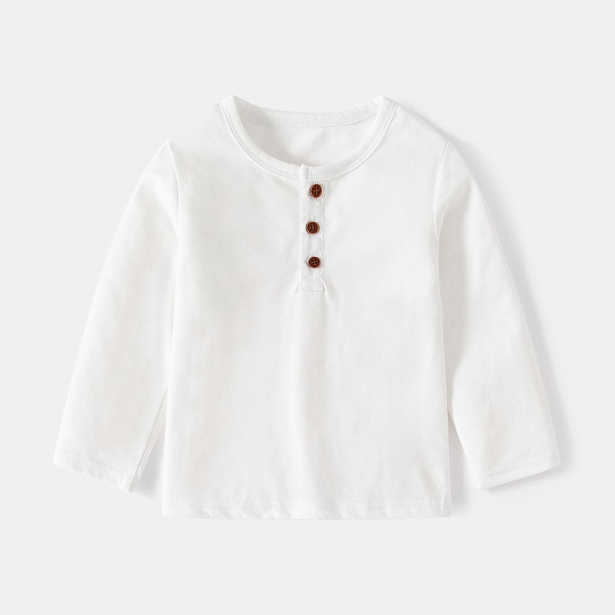 

Весенняя новая футболка с длинным рукавом для мальчиков с круглым вырезом, удобная хлопковая детская футболка с застежкой на воротнике, повседневная футболка для мальчиков 130cm