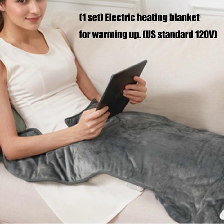 Electric Flannel Heating Wrap For Back Overheat Protections Adjustable Strap Machine Washable Design