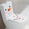 Snowman Christmas Toilet Stickers PVC Self-adhesive Waterproof 5 Types Wall Sticker Bathroom Decals Mural for Xmas Decoration