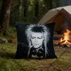 DDavidS BBowieS Kissenbezug Polyester Quadratische Kissenhülle 45 cm Dekorativ für Zuhause Couch Bett Auto Dekor