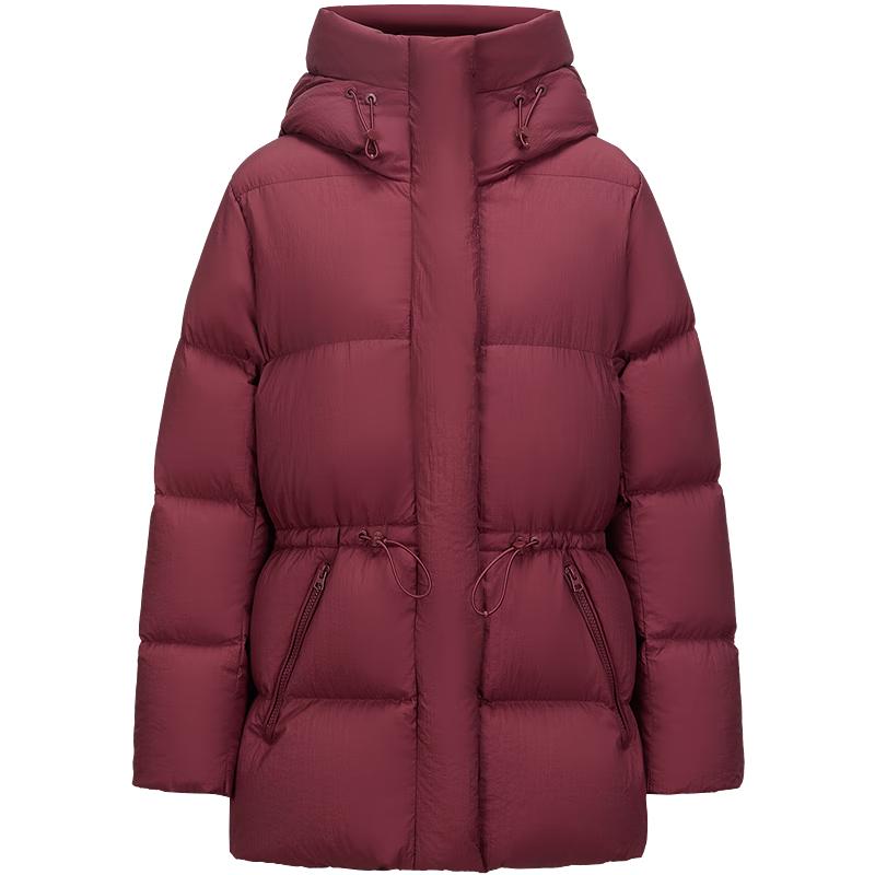 Anna Karen Women's Casual X-Shape Hooded Duck Down Jacket