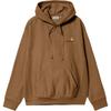 Carhartt WIP SS24 Hooded American Script Sweatshirt Unisex Sweatshirt Dark-Brown I028279-HZ-XX