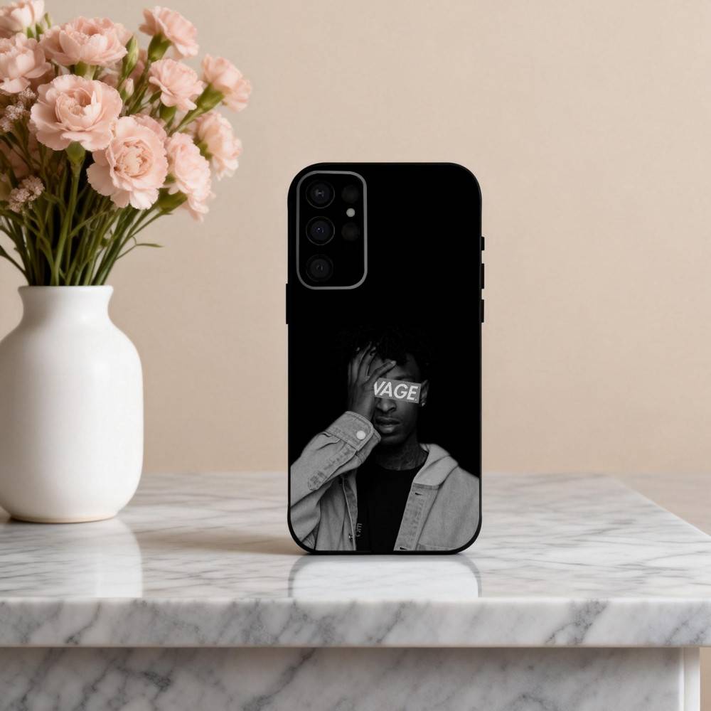 Cool Rapper 21 S-Savage-E Phone Case For Samsung S25,24,23,22,30,21,10,9,Ultra,Plus,Lite,FE,4,5 G Soft Black Case