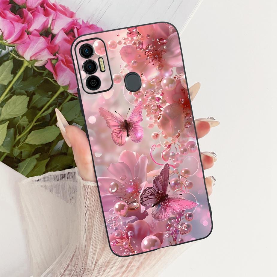 For Tecno Spark 7 Pro Case Spark7 T KF6p New Luxury Painted Cover Soft Silicone Case For Tecno Spark 7P 7T Spark7 Pro Funda Bags