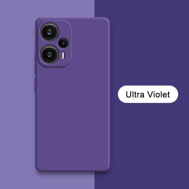 

2025 квадратный жидкий силиконовый чехол для Xiaomi POCO F5 Camera Защитный мягкий чехол для задней панели телефона POCOX5Pro Противоударные аксессуары POCO F5