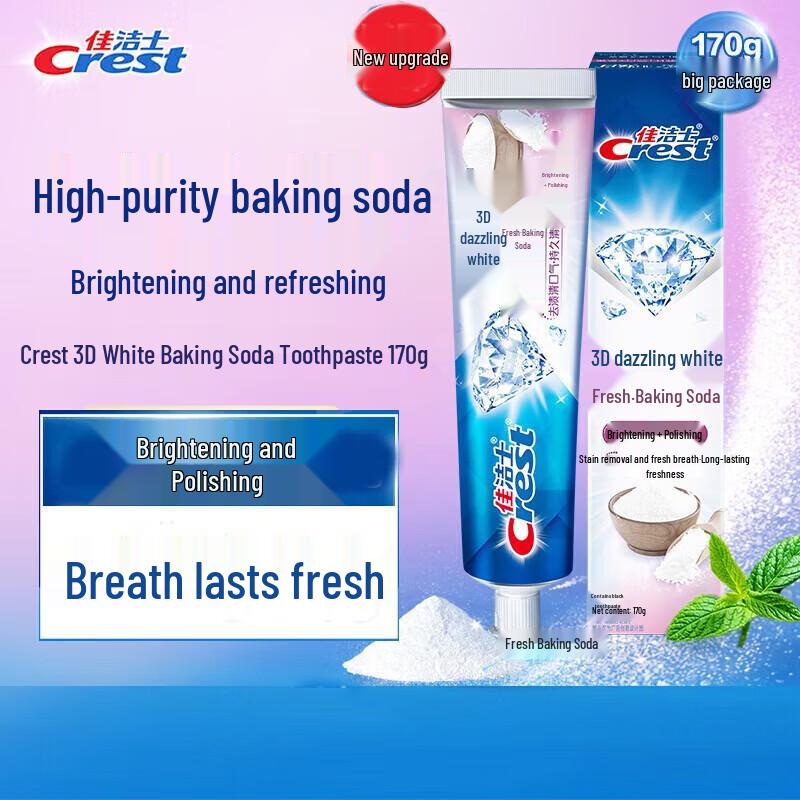 

Crest 3D White Baking Soda Whitening Toothpaste