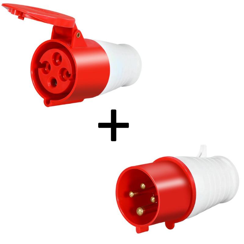 3/4/5PIN Car Connection Plug Adapter Main Plug Hook Up Site Adapter Mains Hook Up Site Socket Adapter 16A Caravan Motorhome