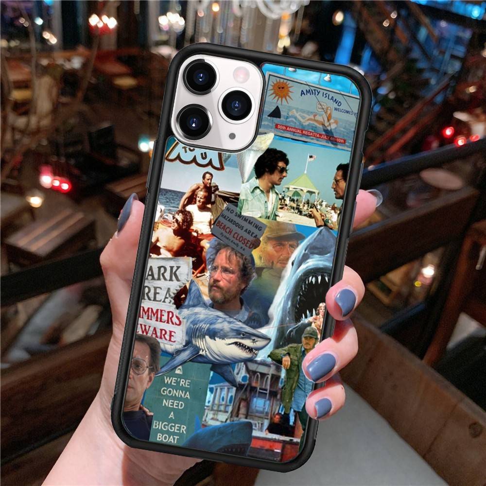 

Classic Film J-JAWS For IPhone 17 16 15 14 13 12 11 Pro Max Plus Shockproof PC+TPU Phone Back Cover iPhone 11