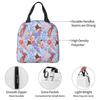 Jellyfish In The Ocean Pink Blue Insulated Lunch Bag for Kids School Cooler Thermal Food Box Tote Portable Lunch Boxes Container