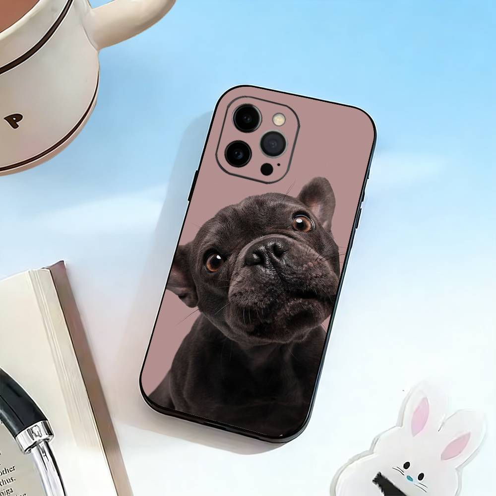 French Bulldog Dog-DG  Phone Case For iPhone 17, 16,15,14,13,12,11 Plus,Pro Max, Others Soft Black Cover