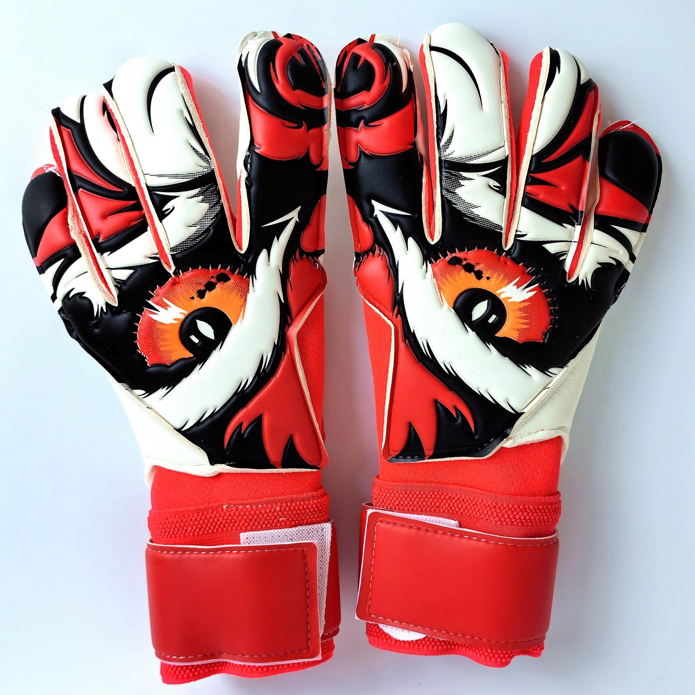 

Футбольные вратарские перчатки VG3 с внутренним швом для предотвращения скольжения и высокой вязкости, полностью из латекса, без защиты пальцев size 10 красный