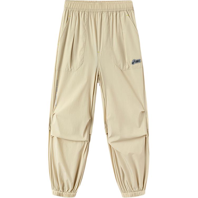 Children Aged 3 7 Years Old Asics Knitted Sweatpants Urban Trendy Khaki 332251082006-8004 160