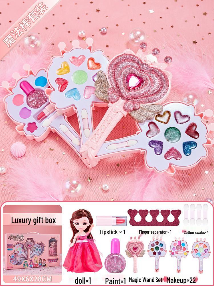 Kids' Makeup Set for Ages 3-6: Genuine Girls' Playhouse Toy with Lipstick 012/013