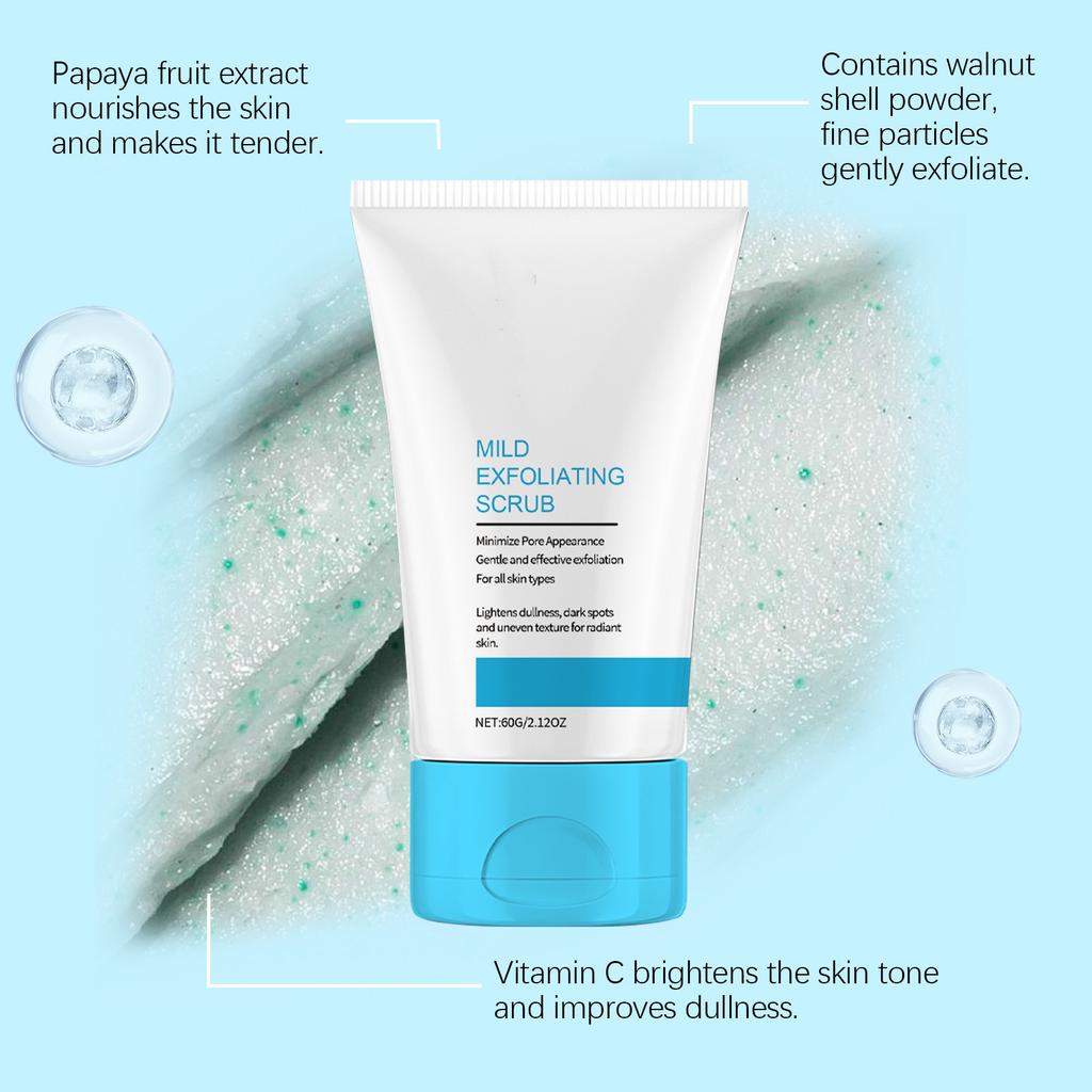 Mild Exfoliating Facial Scrub Mild Moisturizing Facial Scrub Tender And Smooth Skin 1ml