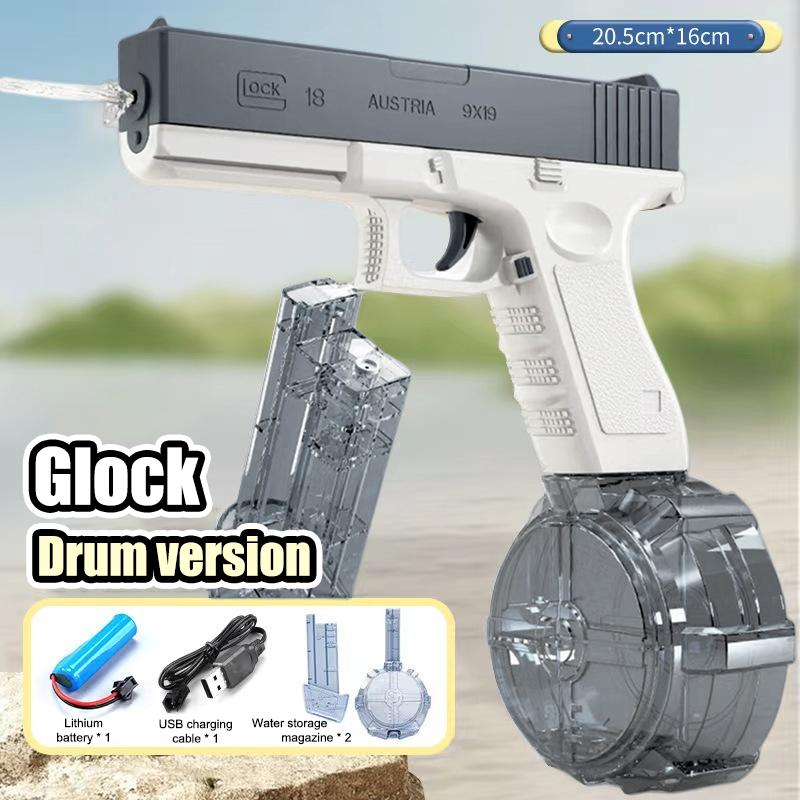 Large Capacity Water Spray Gun Summer Entertainment Water Gaming Toy Fully Automatic Water Gun Outdoor Swimming Pool Toys