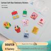 PVC Soft Rubber Cartoon Shoe & Backpack Accessories: Flower & Pencil Patch