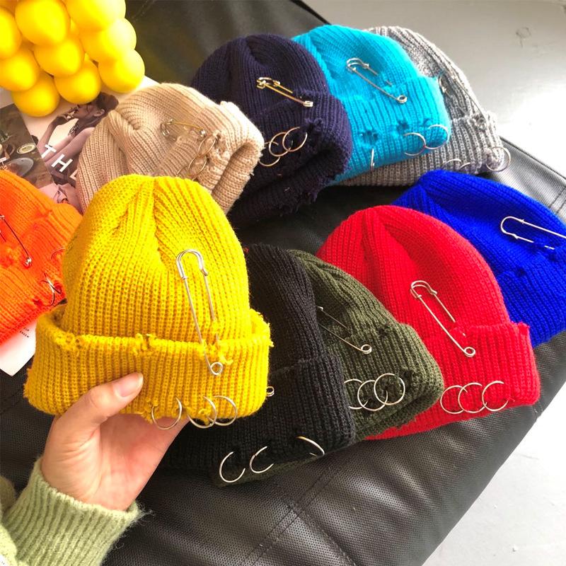 Inverno Maglia Cappello Donne Caldo Spesso Hip Hop Pin Hole Skullcap Cappello  Corto acquista in modo economico — spedizione gratuita, recensioni reali  con foto — Joom