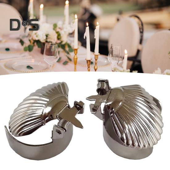 4Pcs/Set Automatic Candle Extinguisher Metal Shell Candle Wick Flame Snuffer Clip Adjustable Ring Putting Out Candle Stopper Candle Accessories