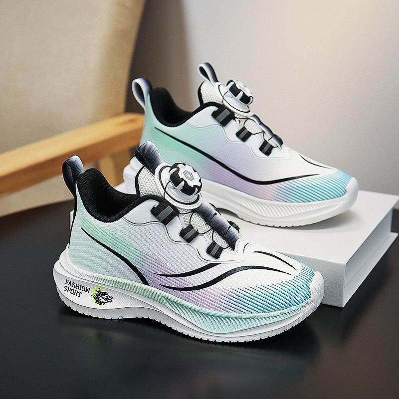 Girls' Sports Shoes New Autumn Shock-absorbing Running Shoes Children's Shoes Girls Soft-soled Lightweight Running Shoes Spring and Autumn