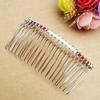 10Pcs 20 Teeth DIY Metal Hair Comb Claw Hairpins for Wedding Jewelry Making Findings Handmade Comb Base Bridal Accessories