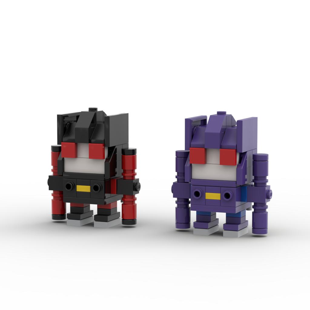 *Transform Auto Robot Brickheadz * Star Scream Jazz Prime DIY Enlighten MOC Block Brick set,Compatible With