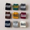 Retro Striped Sports Women Socks Japanese Fashion High School Girls Socks Casual Fashion Harajuku Streetwear Knitting Long Socks