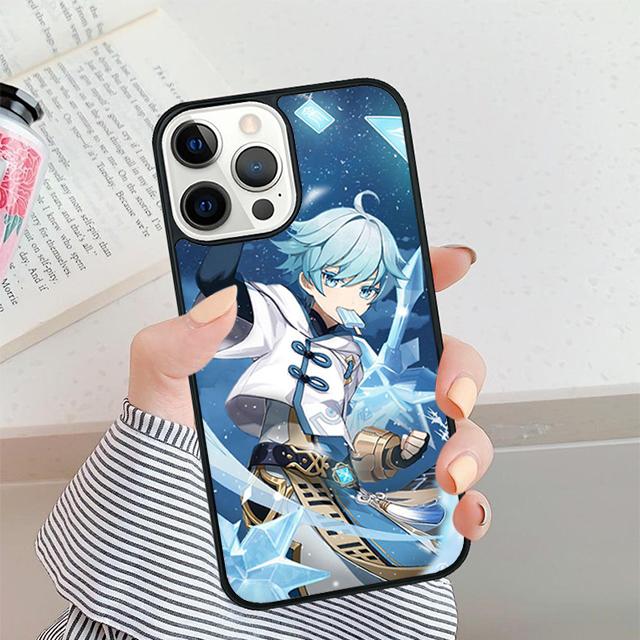 

Genshin Impact Chongyun Phone Case For iPhone 17 Air 16 15 14 plus 12 13 Pro max Soft Bumper Shell Cover coque iPhone 17pro max