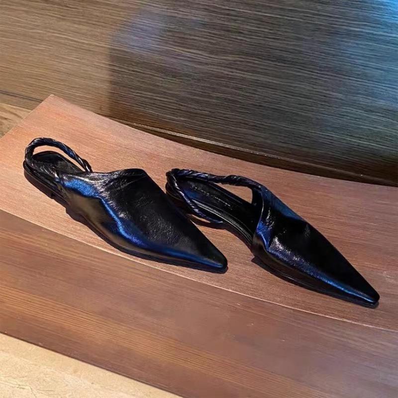 Spitze Damen Sandalen Flach Freizeitschuhe 2026 Neuer Designer Sommer Elegante Slingbacks Damenschuhe Hausschuhe Gehen Zapatos