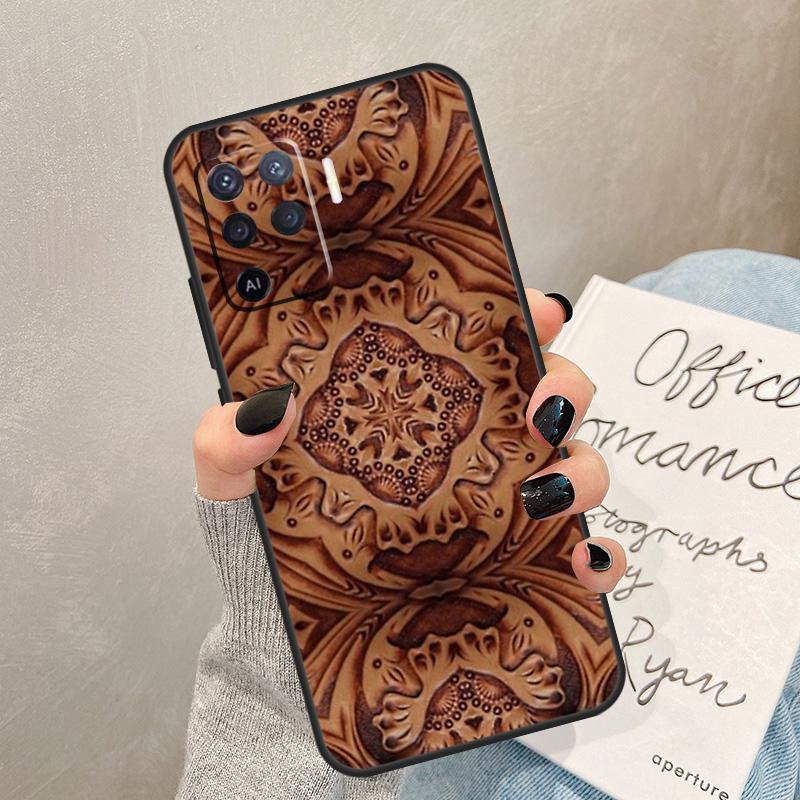 

Brown Hand Tooled Western Case For Oppo A5 Pro A15 A17 A57 A77 A94 A74 A54 A16 A76 A96 A40 A60 A80 A18 A38 A58 A78 A98 OPPO A74 4G