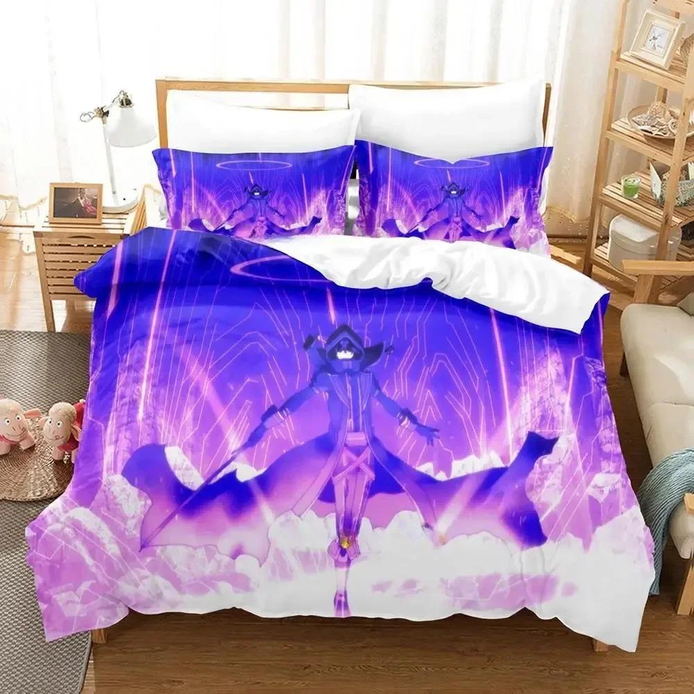 

Comforter The Eminence In Shadow Cid Kagenou Bedding Set Printed With Bed Soft Single Double Queen Super King Size Comforter (quilt)-EU Single(135*200cm)3pcs