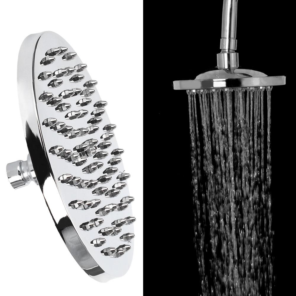 8 Inch Round Showerhead Stainless Steel Detachable Bathroom Top Spray Rain Head High Pressure G1/2