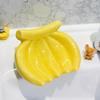 Cartoon Bananen Seifenbox Abfluss Seifenablage Stanzfrei Badezimmer Kreativ Niedlich Keramikschale Badezimmerzubehör Bananen Seifenschale