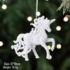 White Christmas Tree Ornaments: Five-Pointed Star & Snowflake Design, Hot-Selling