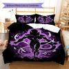 Frieza Pattern Bedding,Quilt Set Quilt Cover Pillowcase Home Birthday Gift (1 * Duvet Cover + 2 * Pillowcase, Without Core)