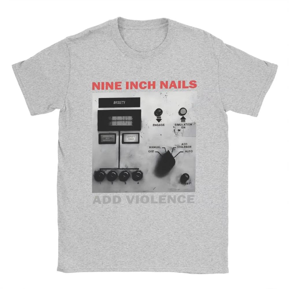 Nine Inch Nails NIN Men's and Women's Printed T Shirts Crazy Tees Short Sleeve Crewneck Male T-Shirts Pure Cotton Summer Clothes