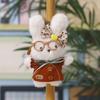 Plush Bunny Keychain With Cartoon Glasses For Bag Decor And Gifts
