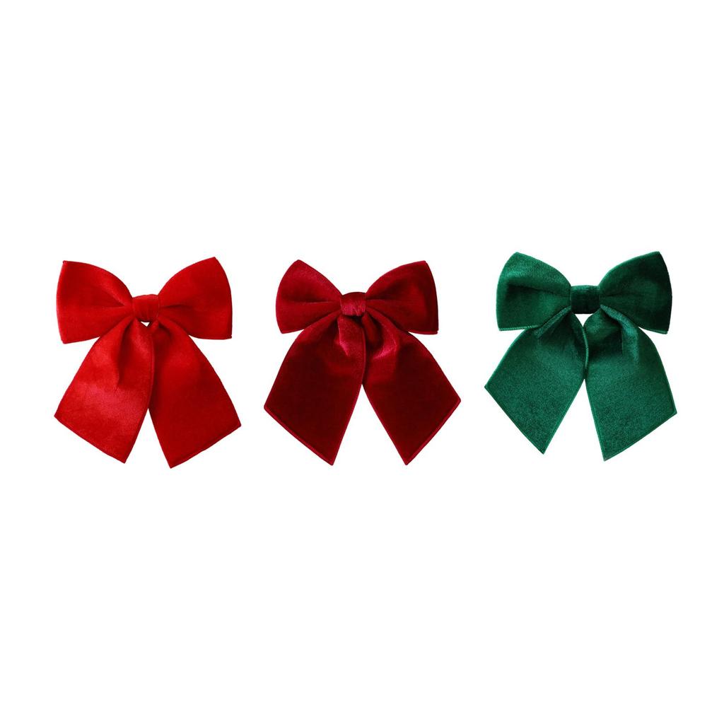 Christmas Bow Flannel Velvet Large Party Decoration Ornament Tree Topper for Xmas Decorations Wedding Home Room