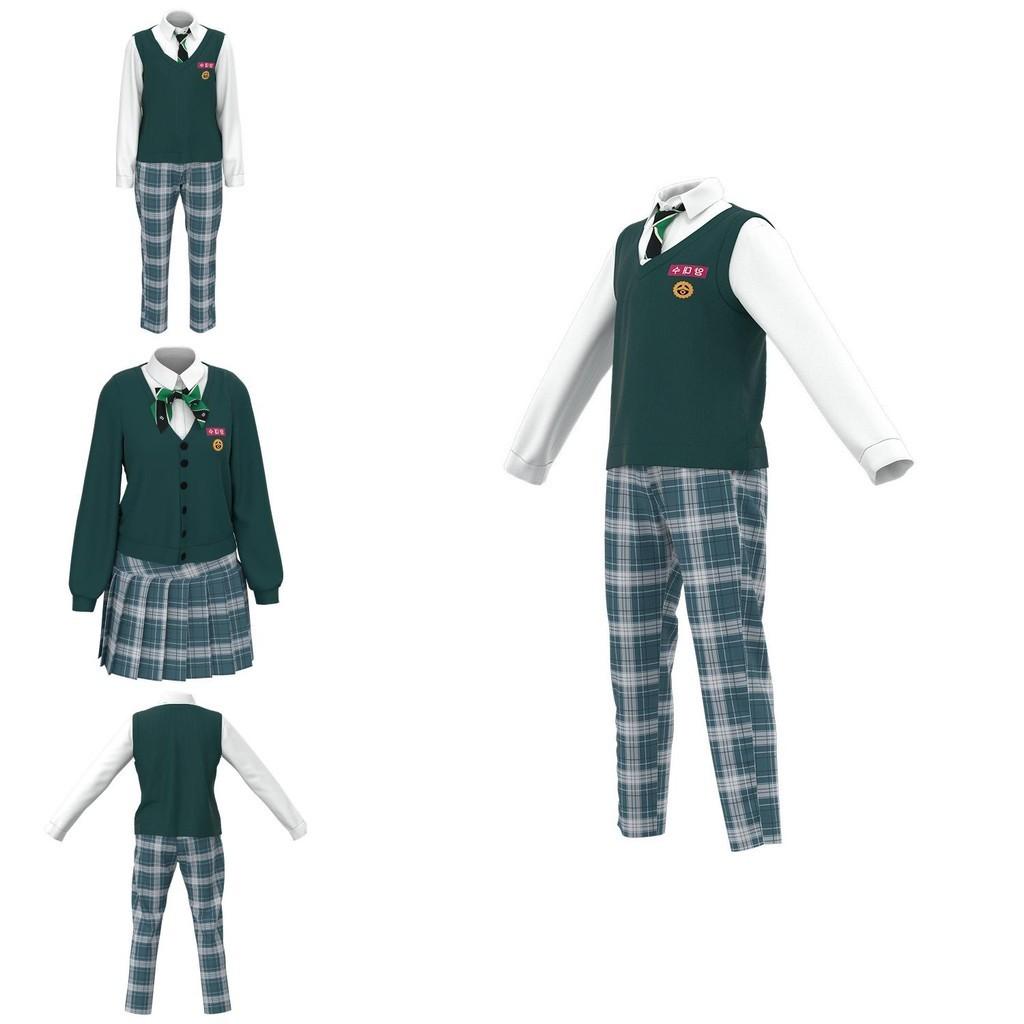 Authentic All Of Us Are Dead Cosplay Costume For Men And Women School Uniform Outfit For Halloween