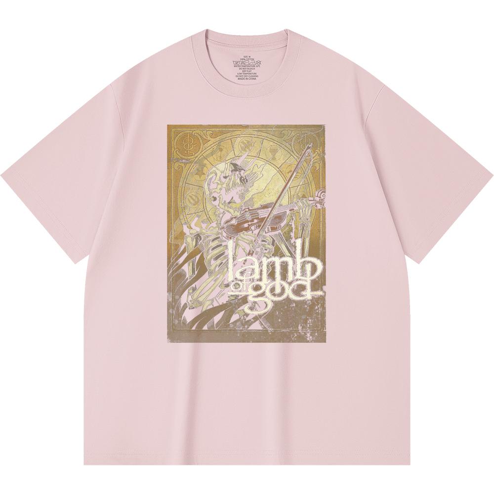 230 Gsm 100% Cotton Heavy Metal T-Shirt  Rock Band Popular Music Print Unisex Heavy Cotton T Shirt