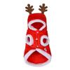 Party Dog Cloth Elk Costume for Pets 2Pcs Warm Christmas Puppy Clothes