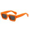 Retro concave small frame square sunglasses trendy street fashion UV protection outdoor riding unisex stylish