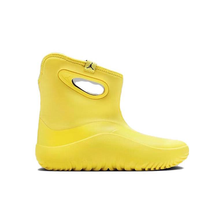 New Jordan Lil Drip Lil Drip Cushioning Wear Resistant High Top Kids Lifestyle Shoes Yellow Children Aged 3 7 Years Old FB9918-700