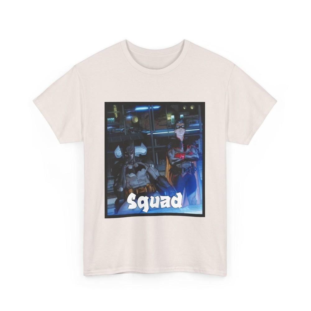 Unisex Bat Squad Tee, Casual Super Hero Shirt, Custom Batman and Robin T-Shirt