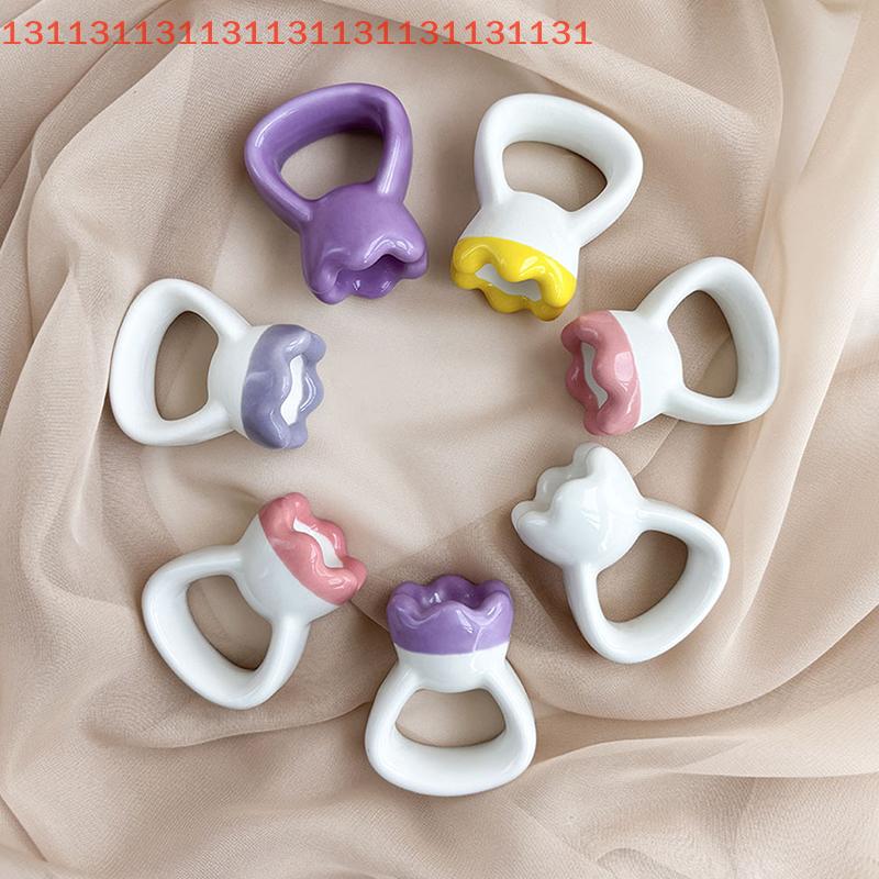 Ceramic Gua Sha Massage Plate Ring Shape Skin Tightening Compact Ergonomic Guasha Board for Face Head Shoulder Knee