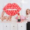 1 Stück 73cm Sexy Lippen DIY Rahmen KT Board Valentinstag Hochzeit,Jubiläumsparty Dekoration Liebhaber Geschenk Ohne Ballons